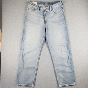 H&M Loose Ample 33x32 Light Blue Jeans